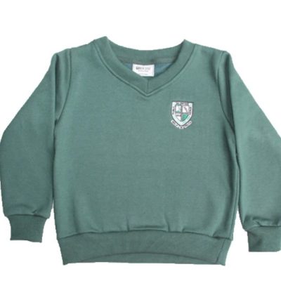 School Fleece V neck Pullover